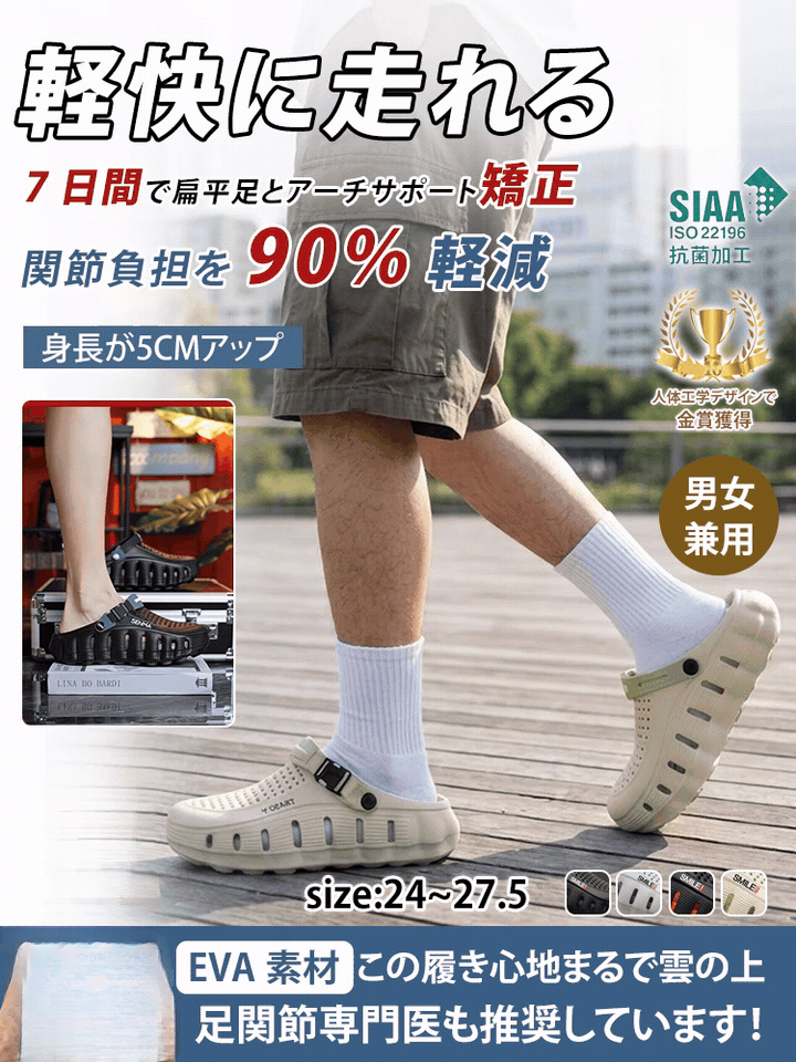 足弓支撐機能涼鞋
